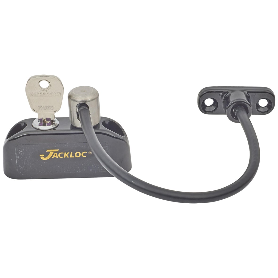 Jackloc Pro-5 Cable Window Restrictor - Black | IronmongeryDirect