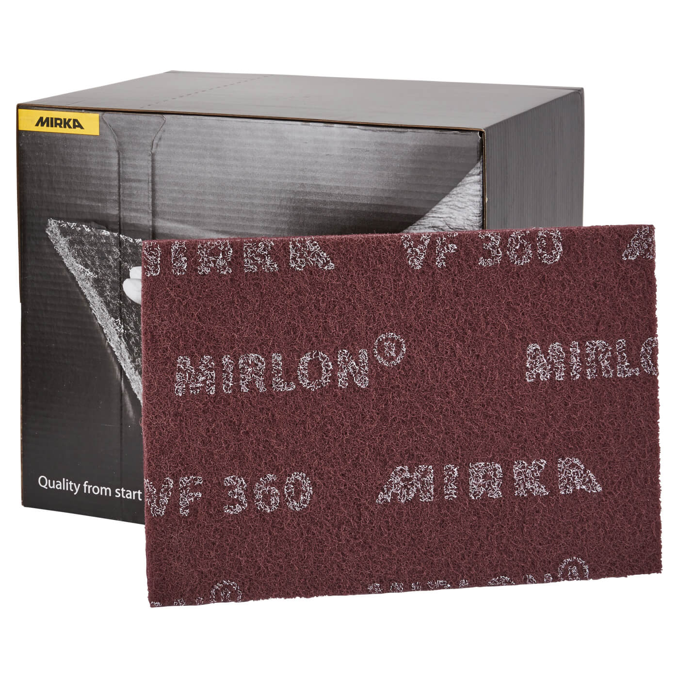 Mirlon Hand Pads 152mm x 229mm x 10mm Grit Red Fine IronmongeryDirect
