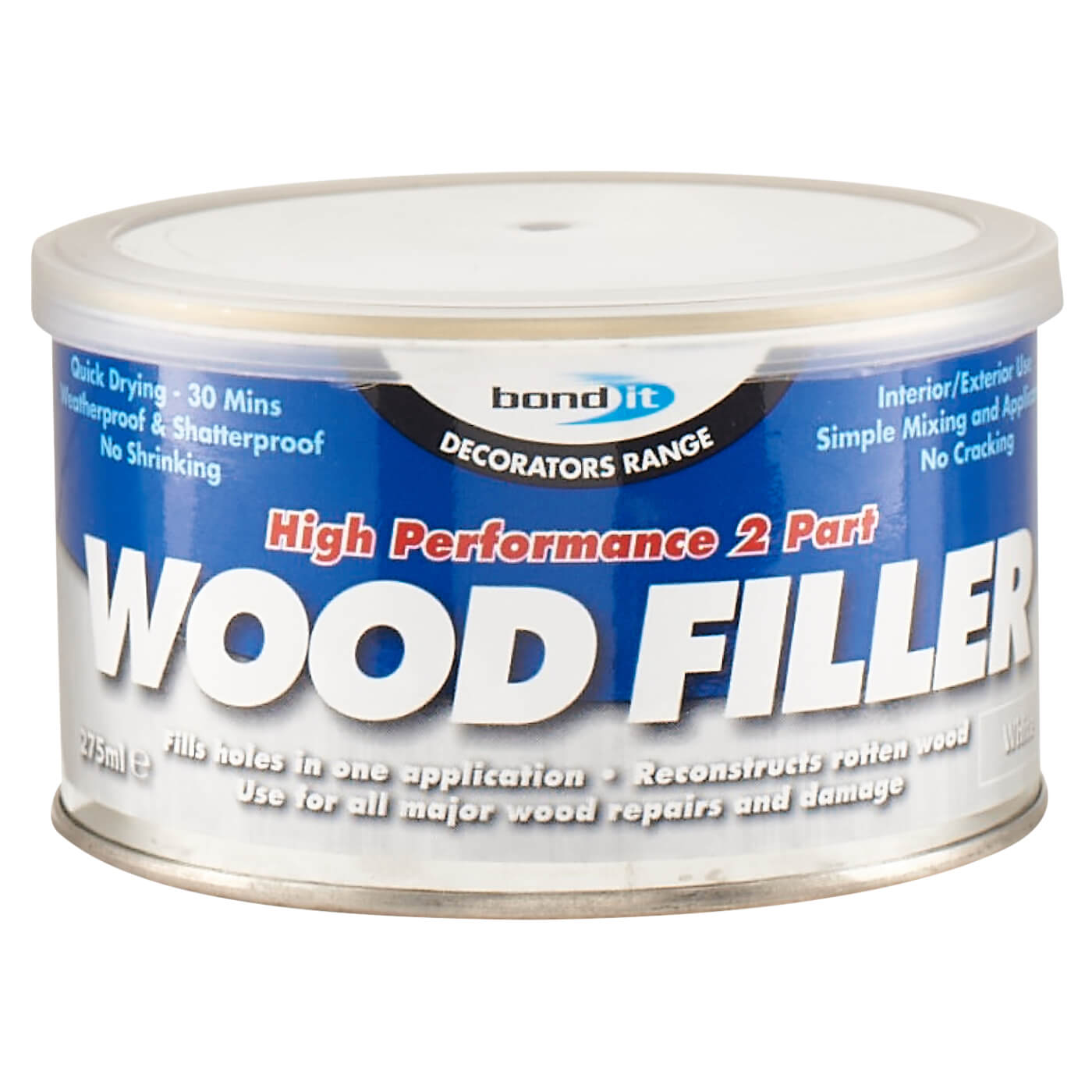 Bondit 2 Part Wood Filler 275ml White IronmongeryDirect Same
