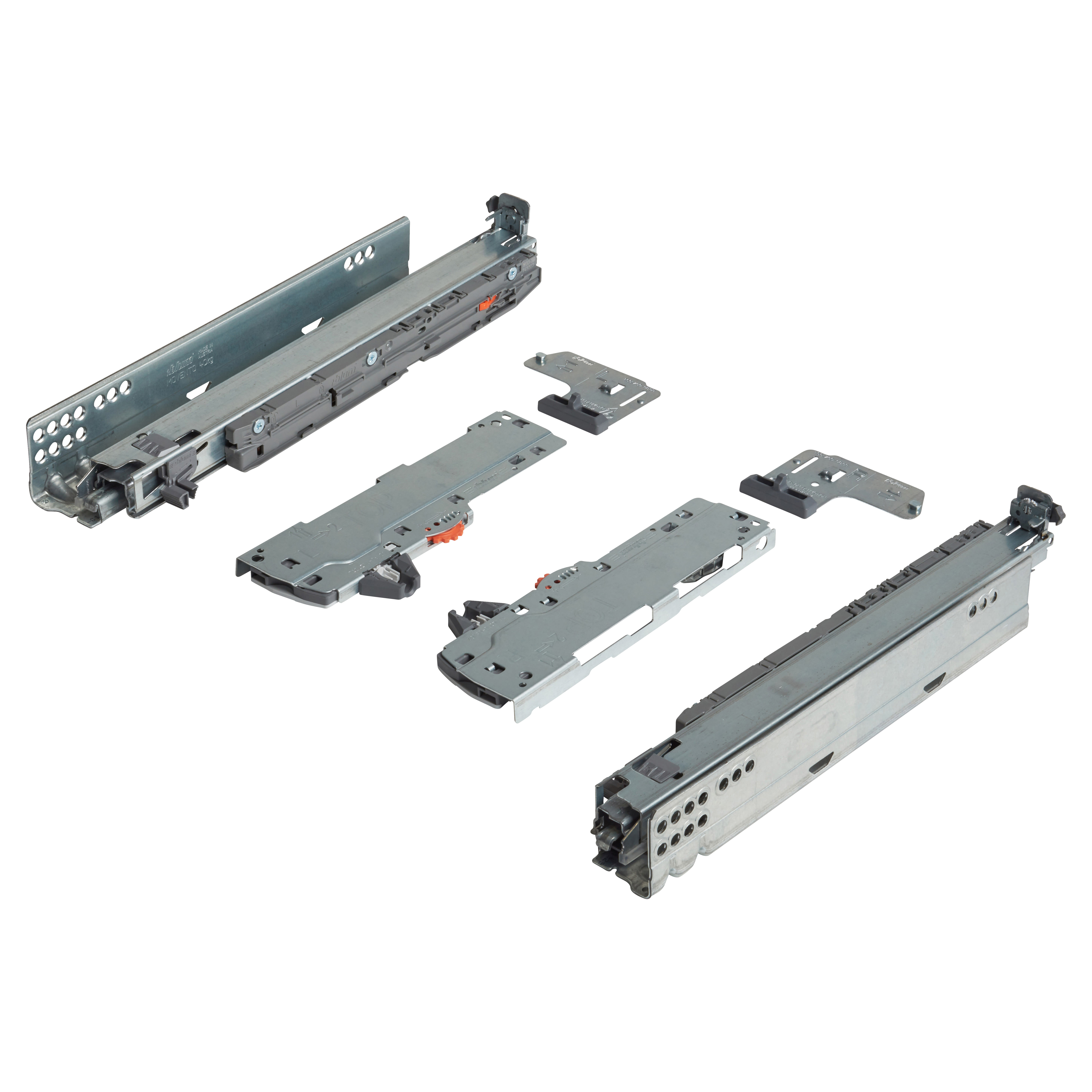 Blum TIP-ON (Touch to Open) BLUMOTION (Soft Close) Drawer Runner - 20kg ...