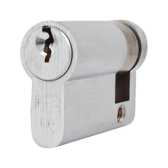 Eurospec Euro Single Cylinder - 5 Pin - 35 + 10mm - Satin Chrome 