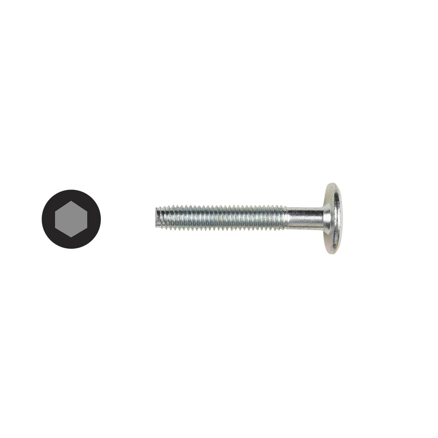 M6 Joint Connector Bolts 30 mm 10 per pack Zinc Plated