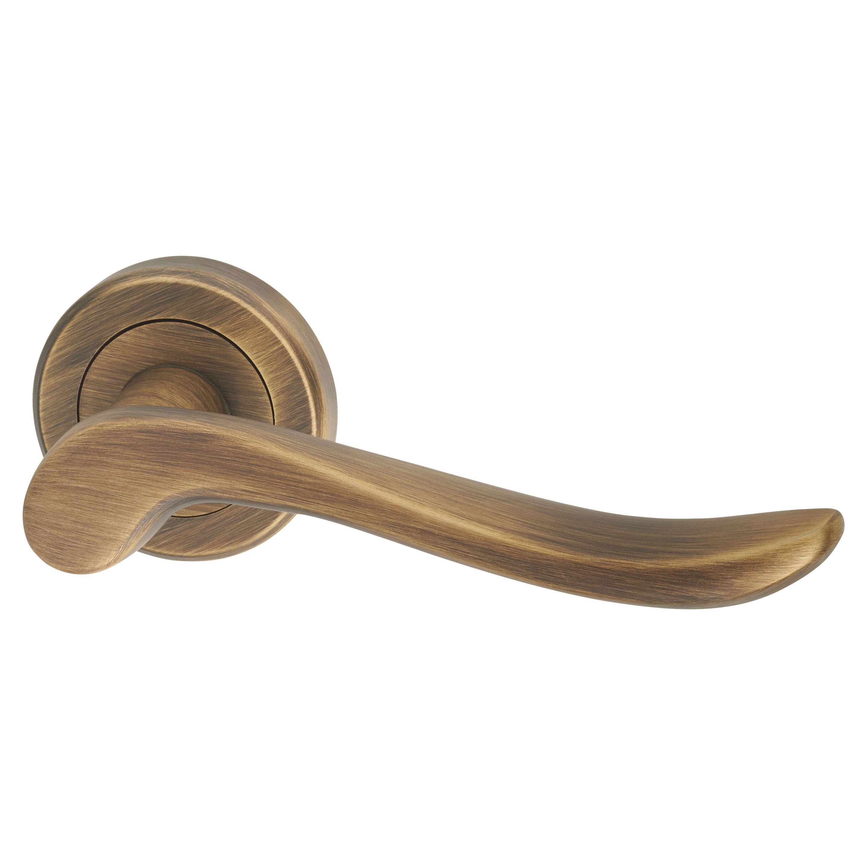 Carlisle Brass Serozzetta Verdun Lever Door Handle on Rose Antique