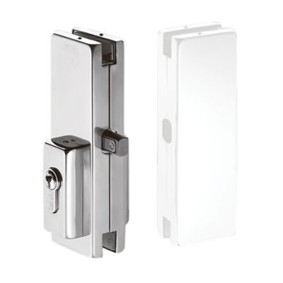 Centre Patch Lock For Glass Doors Ironmongerydirect Same Day Despatch