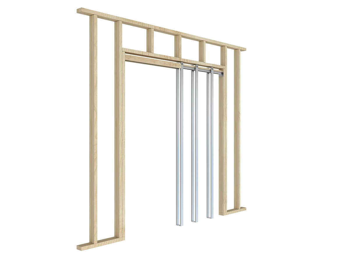 Klug Easi Pocket Door Kit with Soft Close 115mm Finished Wall