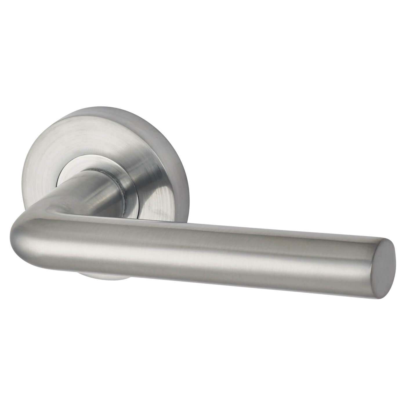 Jigtech Riva Lever Door Handle on Rose Satin Chrome