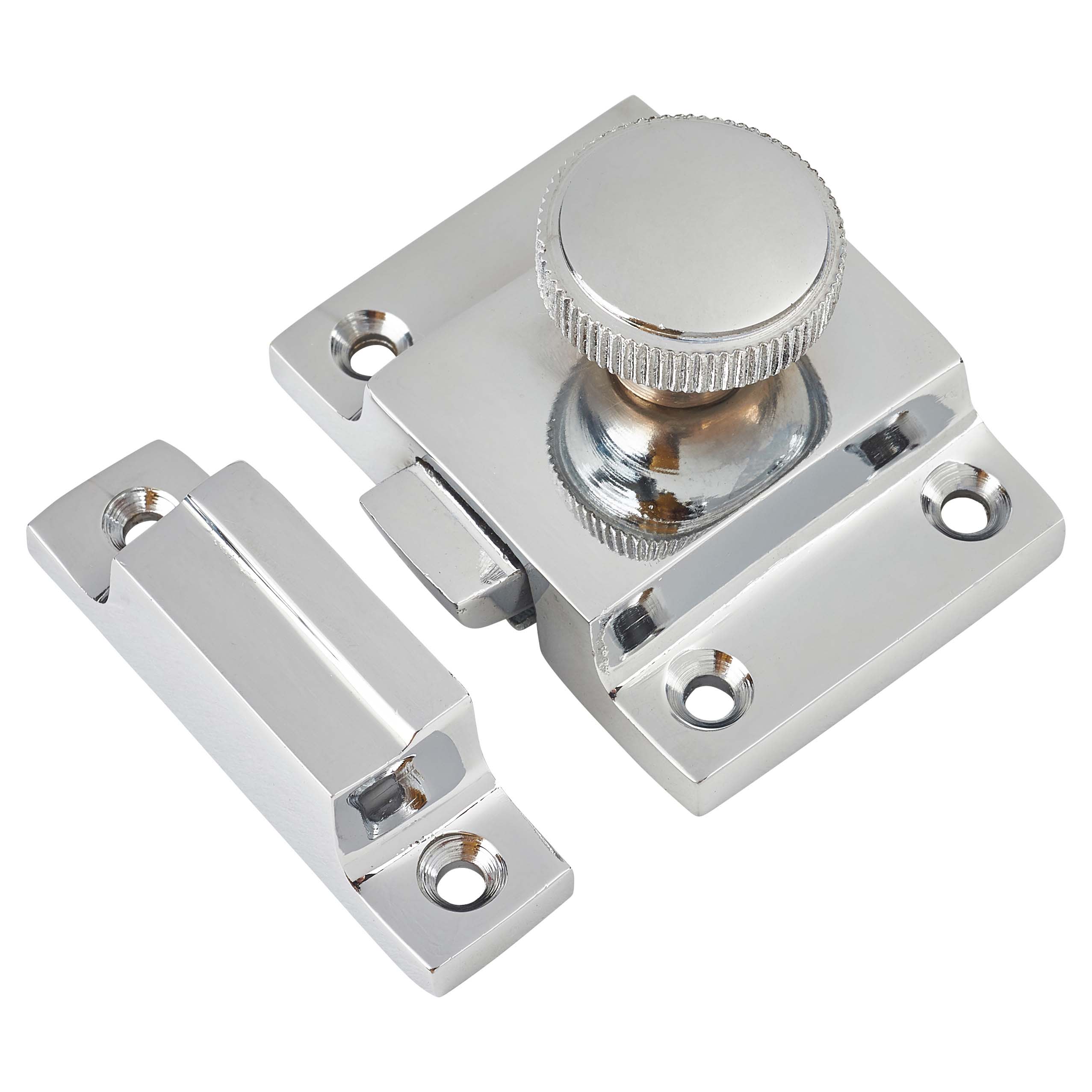 Box Style Cupboard Catch Polished Chrome IronmongeryDirect Same Day