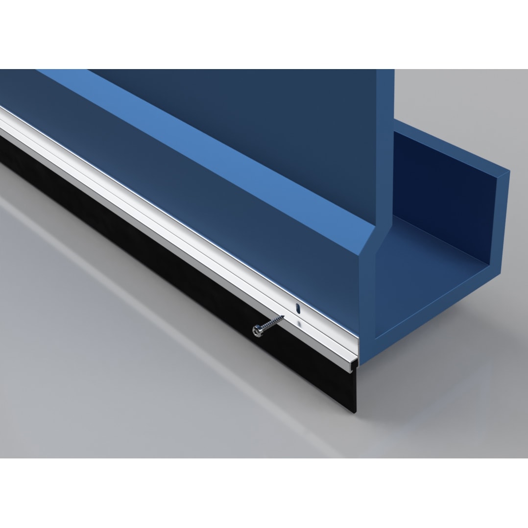 Stormguard Garage Door Seal 50mm 2134mm Length Aluminium Ironmongerydirect Same Day Despatch