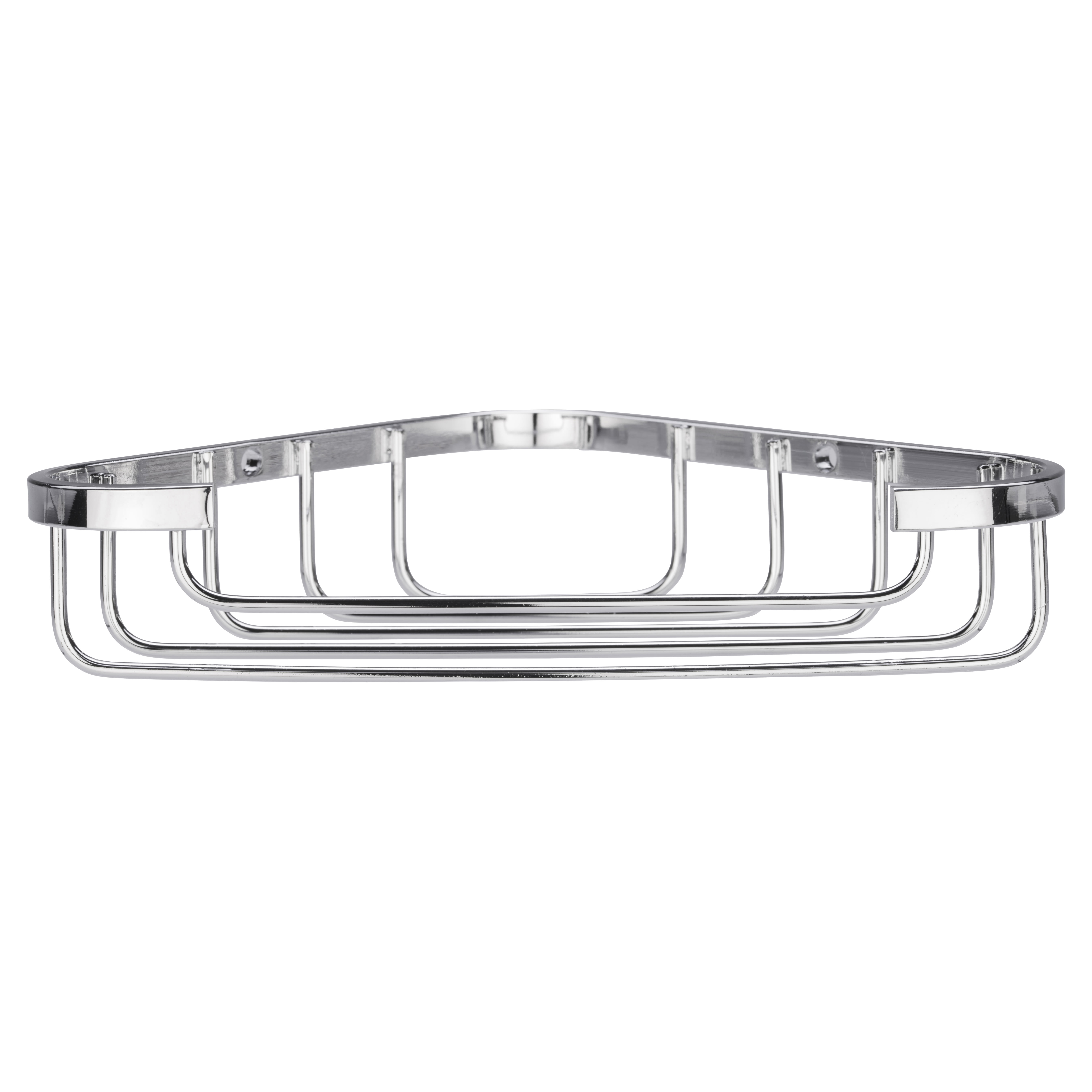 Croydex Wirework Small Shower Corner Soap Dish Basket Stainless Steel