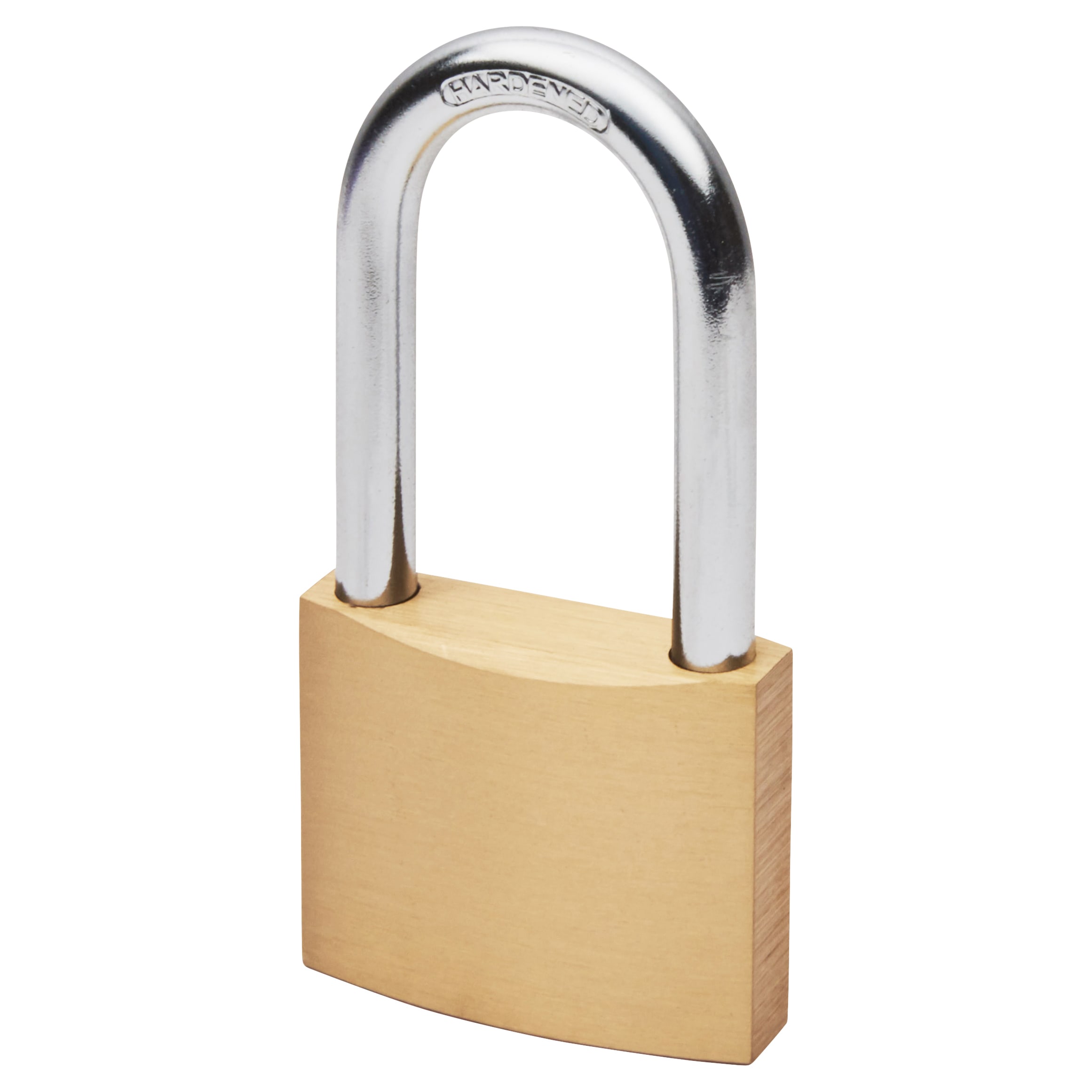 Long Shackle Solid Brass Sterling Padlock KA1 50mm 7.9 shackle diameter IronmongeryDirect