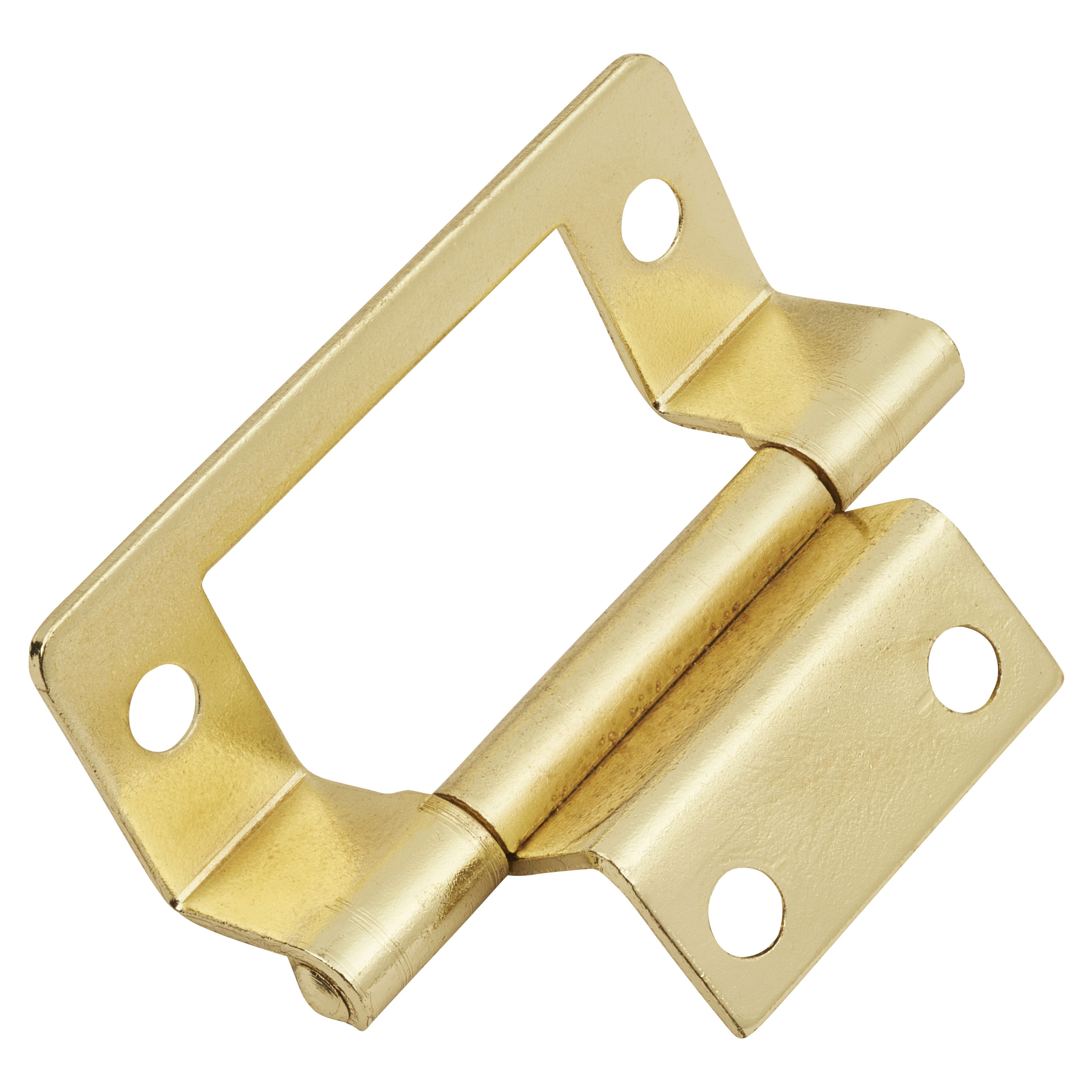 Cranked Type 2 Flush Hinge 50mm Brass Plated Pack Of 5 Pairs   890391 