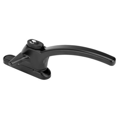 ERA 12mm Cockspur Right Hand Locking Handle - Black, IronmongeryDirect