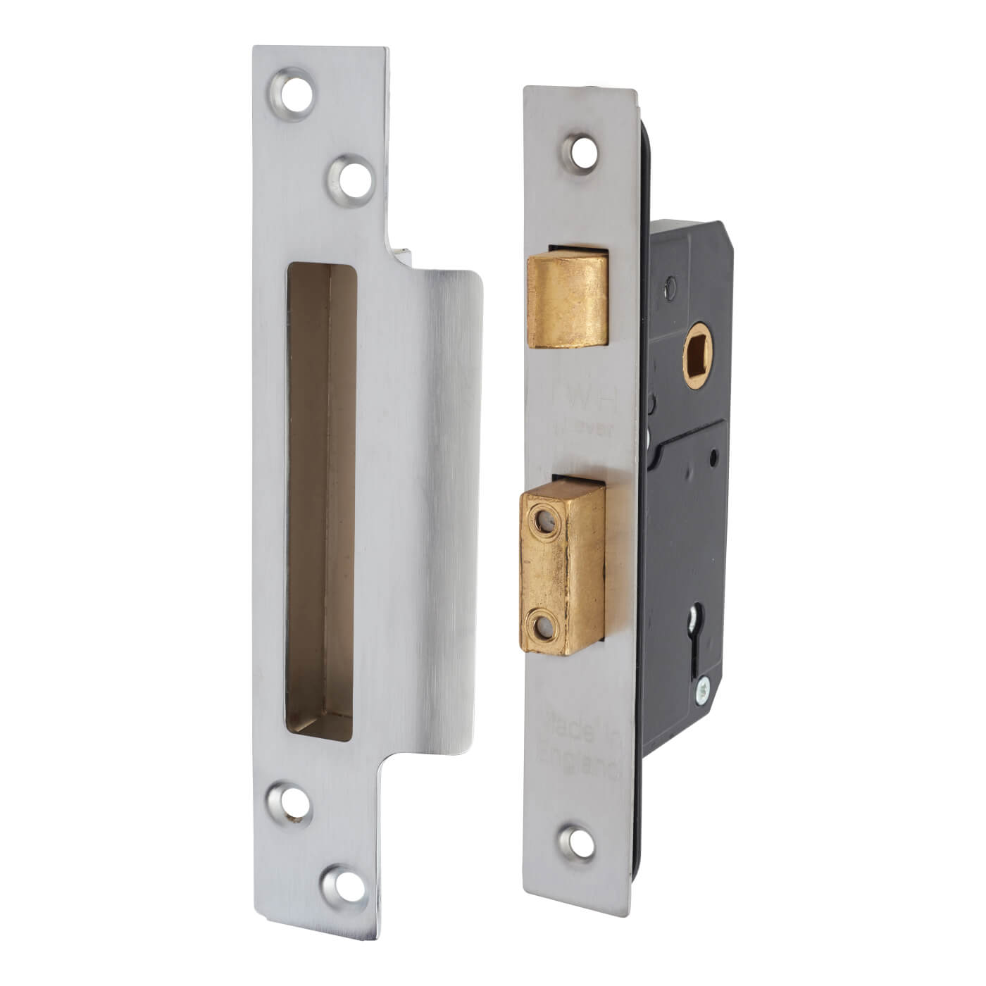 Narrow 5 Lever Sashlock 51mm Case 35mm Backset Satin Stainless