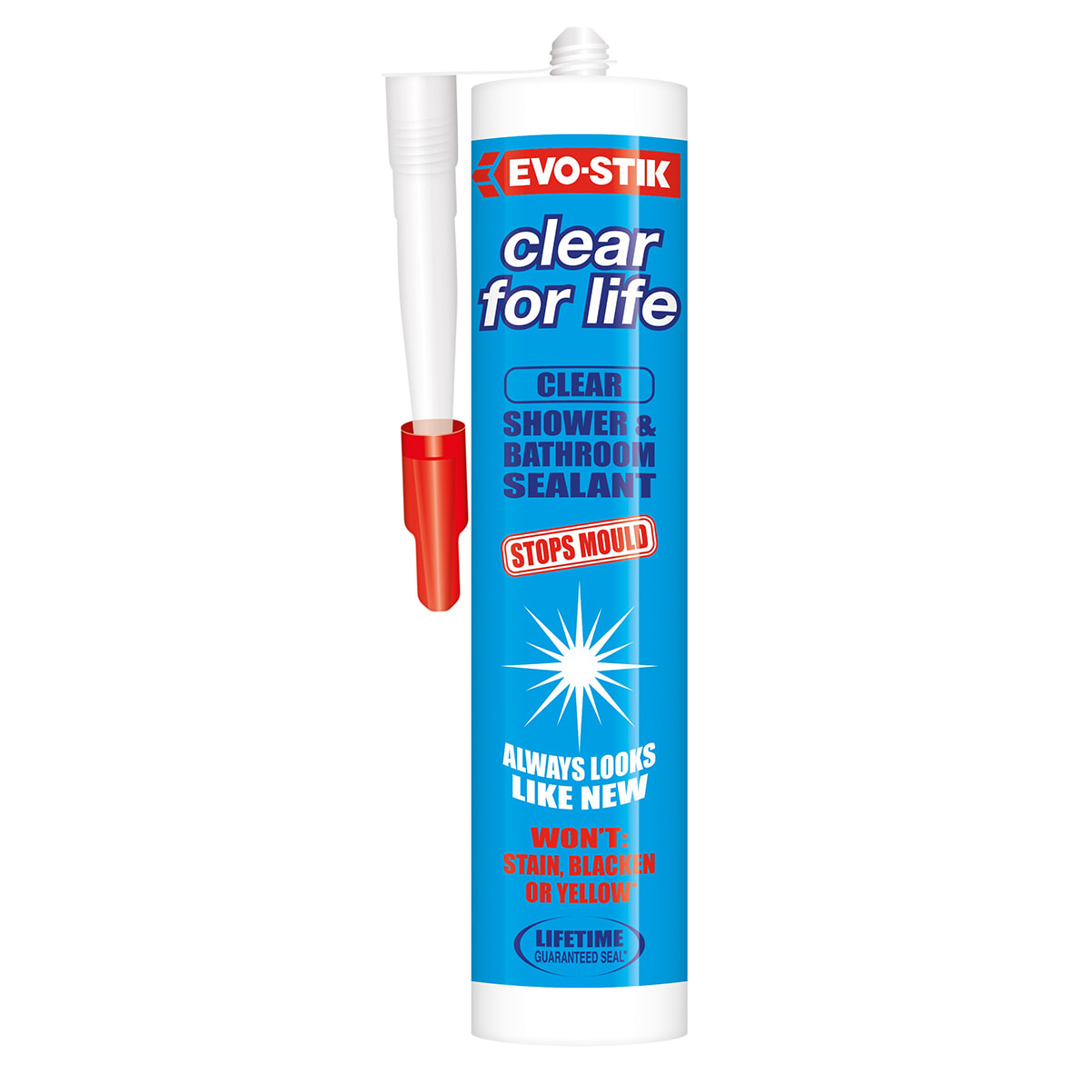 Evo Stik Clear For Life Sealant 310ml Clear IronmongeryDirect Same Day Despatch