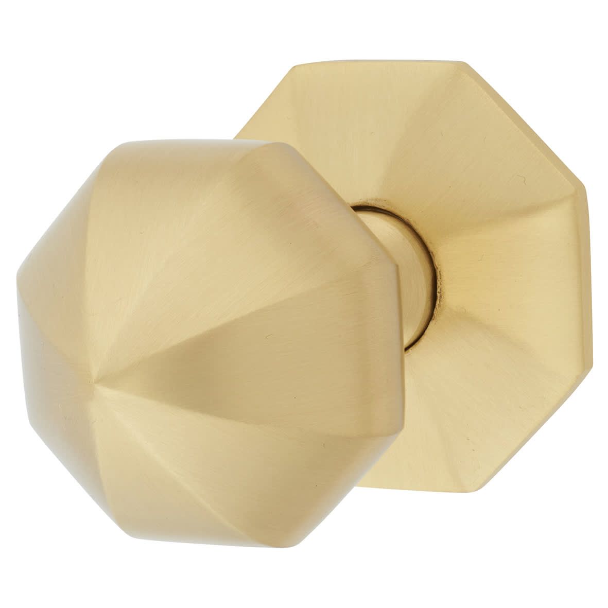 102mm Center Door Knob – Polished Chrome Or Brass Finish, Front Door & Double Door Friendly - View #3