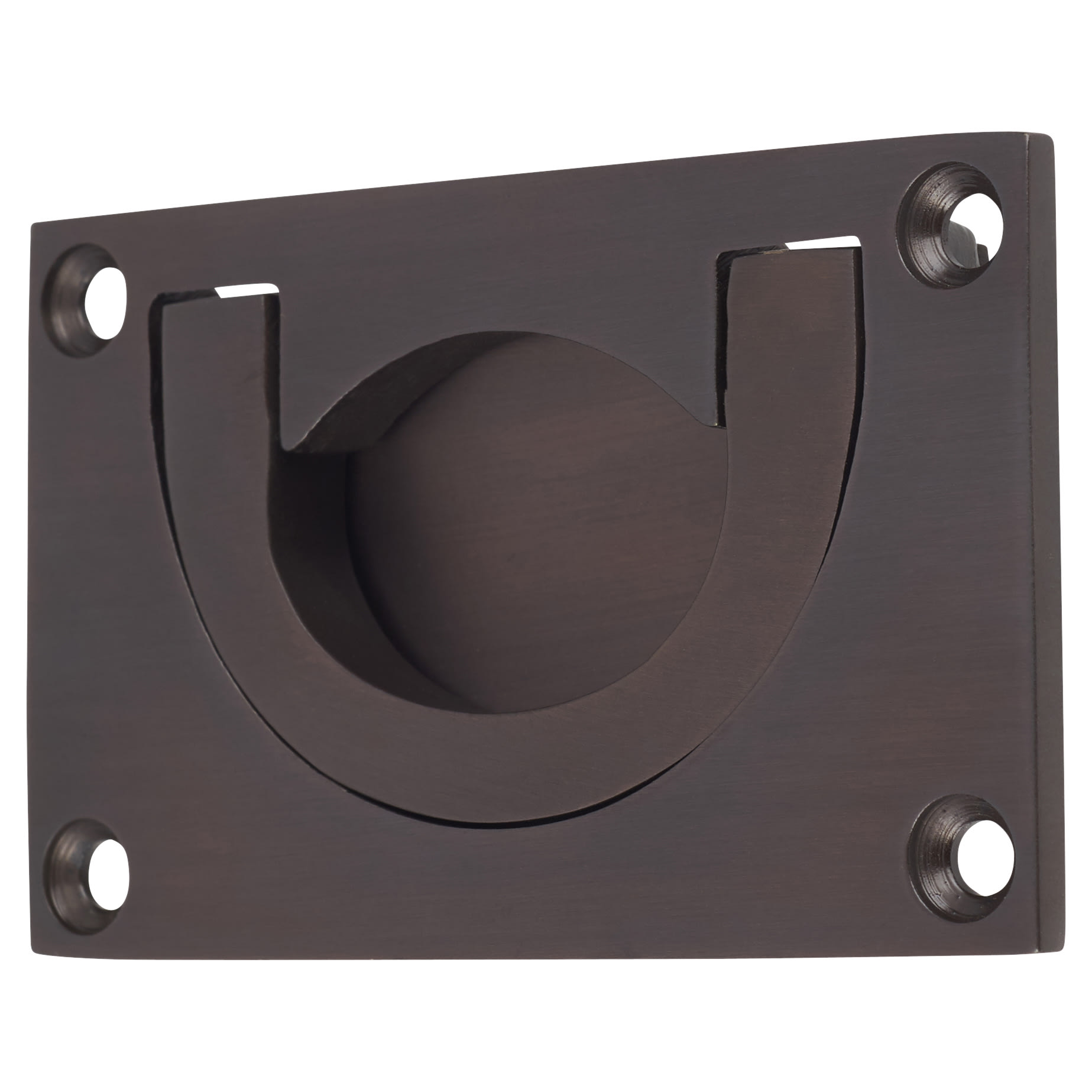 Altro Flush Chest Drawer Pull 45 x 75mm Antique Bronze