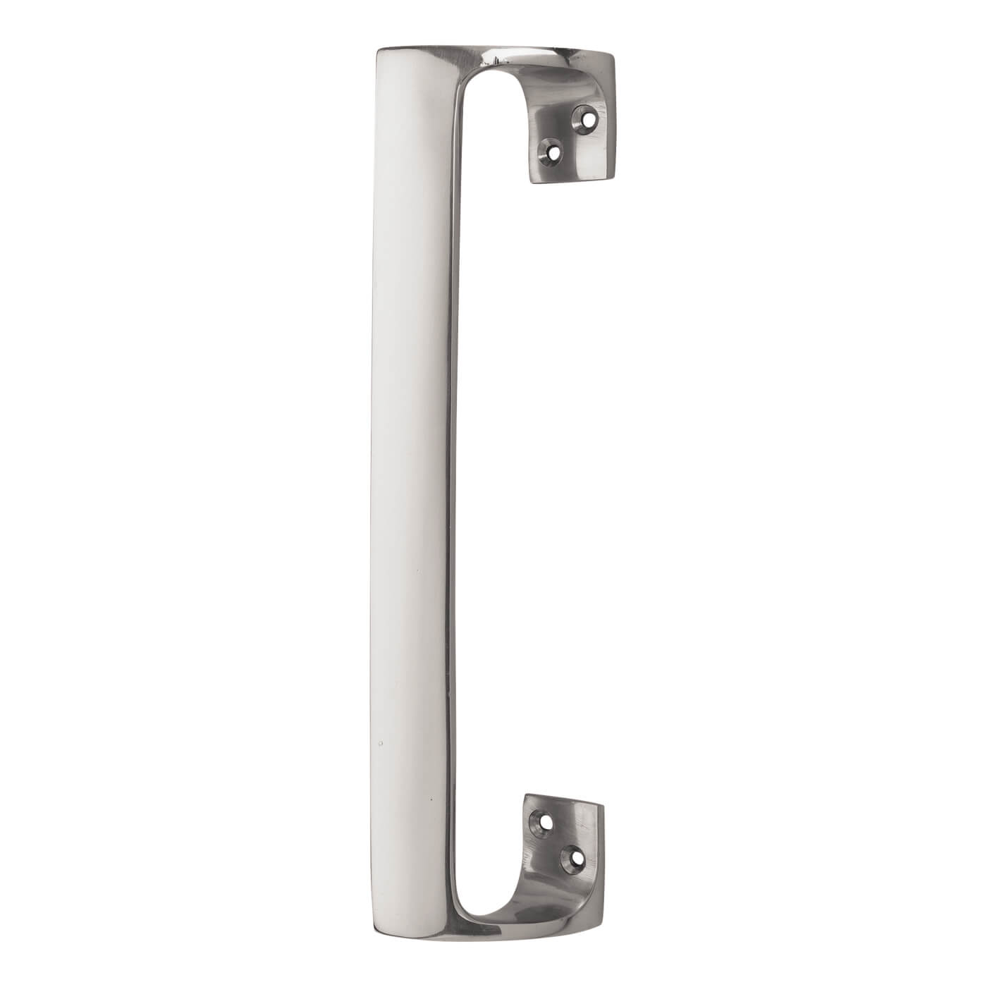 Modern Offset Entrance Pull Handle 225mm Centres Polished Chrome
