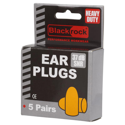 Blackrock Foam Ear Plugs - Un-Corded - 5 Pairs