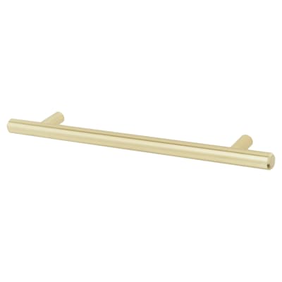 Altro 12mm T-Bar Cabinet Pull Handle - 128mm Centres - Satin Brass