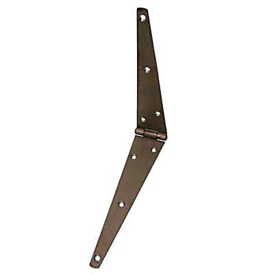 Strap Hinge - 210mm - Self Colour Steel - Pair