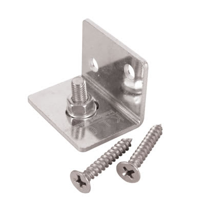Klug Straight Sliding Door Gear Face Fix Brackets - 100kg Max Door Weight - Pack of 10