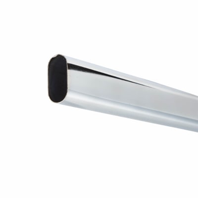 Rothley 30 x 15mm Oval Steel Hanging Rail Tube - 1219mm Length - Polished Chrome