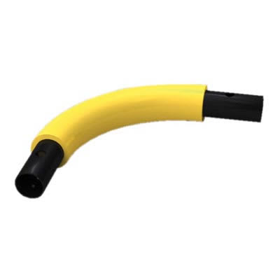 FibreRail Bend - Key Clamp System - End - Yellow