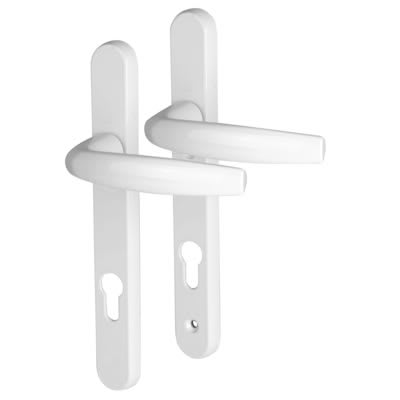 Hoppe Atlanta 1530/3831N uPVC Multipoint Door Handle - 122mm Bolt c/c - 92mm c/c - White