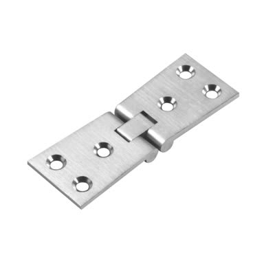 Counter Flap Hinge - 100 x 40 x 3mm - Satin Chrome - Pair