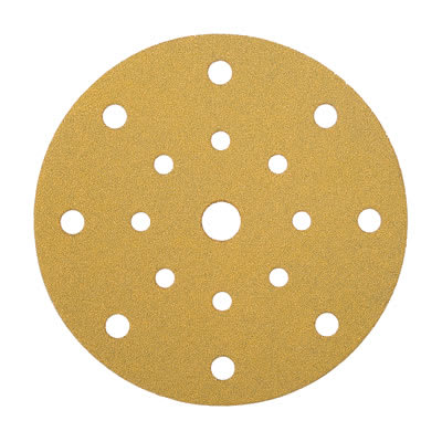 Mirka Gold Sanding Disc 17 Hole - 150mm Diameter - Grit 320 - Pack of 100