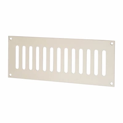 Altro Plain Slotted Vent - 242 x 89mm - 4800mm² Free Air Flow - Polished Stainless Steel