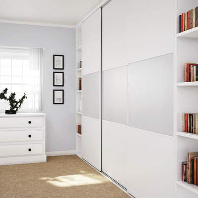 Klug Straight Sliding Cabinet Door Kit - 1500mm Track - 50kg Max Door Weight