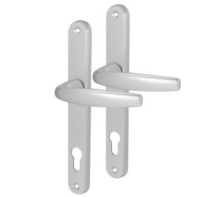 Hoppe Atlanta 1530/3830N uPVC Multipoint Door Handle - 140mm Bolt c/c - 92mm c/c - Silver