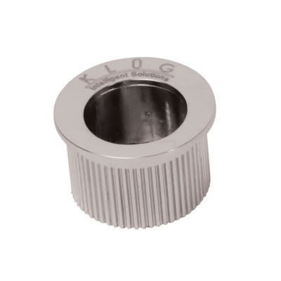 Klug Round Door Edge Finger Flush Pull - 30mm Diameter - Polished Chrome
