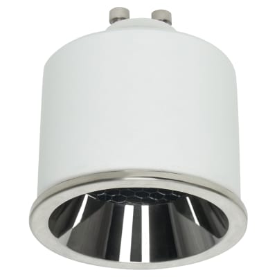 Forum Inlight Anti-Glare 4.8W GU10 LED Dimmable Spotlight Lamp - 4000K Cool White - Satin Chrome