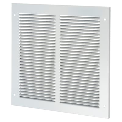 Lorient Vent Cover Grille - 295 x 295mm to suit Transfer Vent 250 x 250mm - Satin Silver