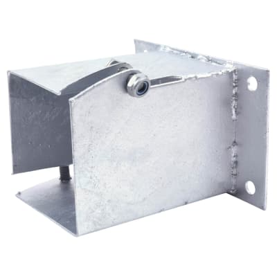 TIMCO Flush Fit Bolt Down Fence Post Shoe - Bolt Secure - 100 x 100mm - Galvanised