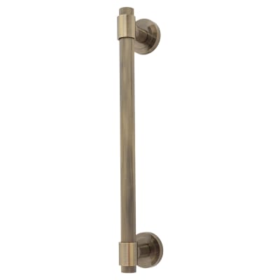 Hampstead Lines T-Bar Door Pull Handle on Rose - Screw Fix - 300mm Centres - Antique Brass