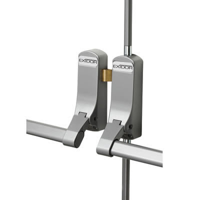 Exidor 285 Rebated Double Door Panic Bar Set - Timber Door