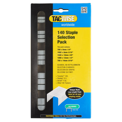 Tacwise 140 Series Staples (T50, G11, 140) - Selection Pack - Galvanised - Pack of 4400