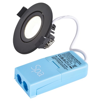 Forum Spa Como 5W IP65 Fire Rated LED Dimmable Adjustable Downlight - 4000K - Satin Black