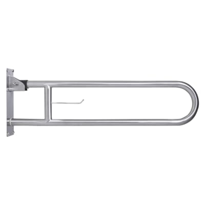 Metlex Callisto Hinged Support Grab Rail - 850 x 300mm - Brushed Stainless Steel