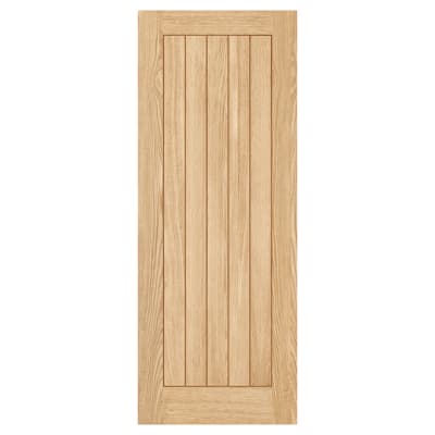 LPD Belize 5 Panel Pre-Finished Solid Internal Door - 1981 x 762 x 35mm - Oak