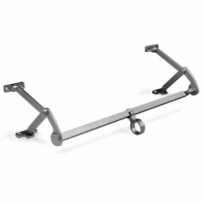 Recessed Quadilent Stay Link Bar Kit - 600mm Length - 175mm Throw - Silver Grey