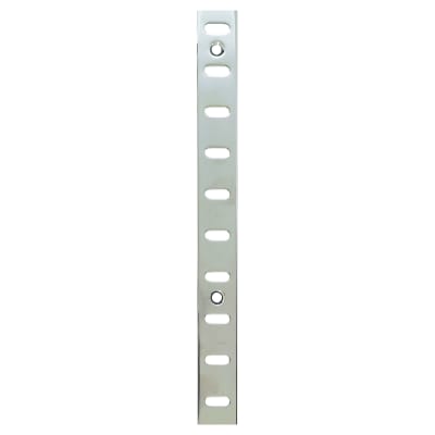 Altro Flat Bookcase Strip - 1829 x 19mm - Bright Zinc Plated