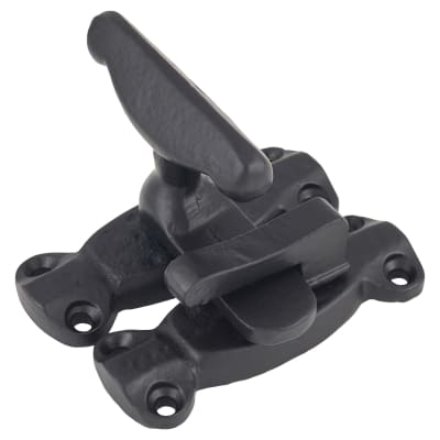 Cupboard Tee Fastener Latch - 80 x 27 x 50mm - Antique Black Iron