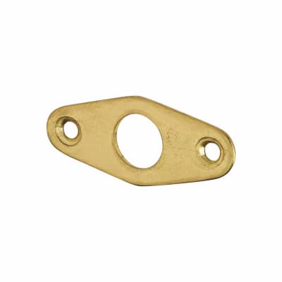 Budget Lock Escutcheon - 51 x 21mm - Polished Brass