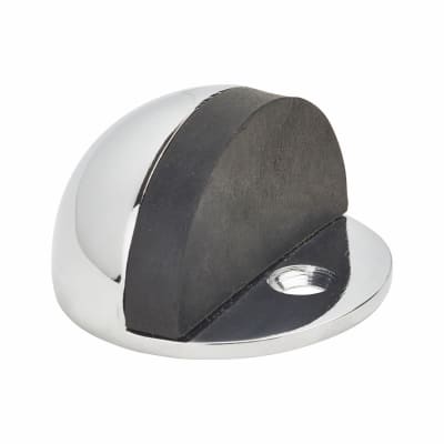 Touchpoint Half Moon Floor Door Stop - 25 x 45mm - Polished Chrome
