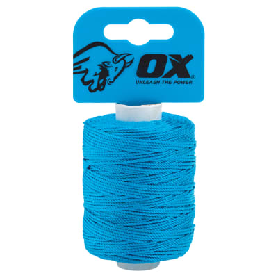 OX Pro Nylon High Vis Builders Line - 105m - Cyan