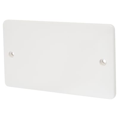 Touchpoint 2 Gang Blank Plate - White